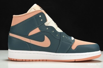 1 Jordan Dark Mid Green Teal 0906